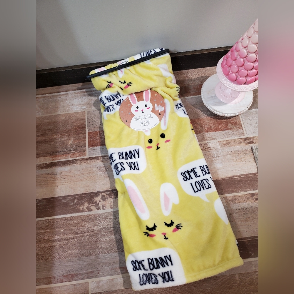 Some Bunny Loves You Throw-NWT
